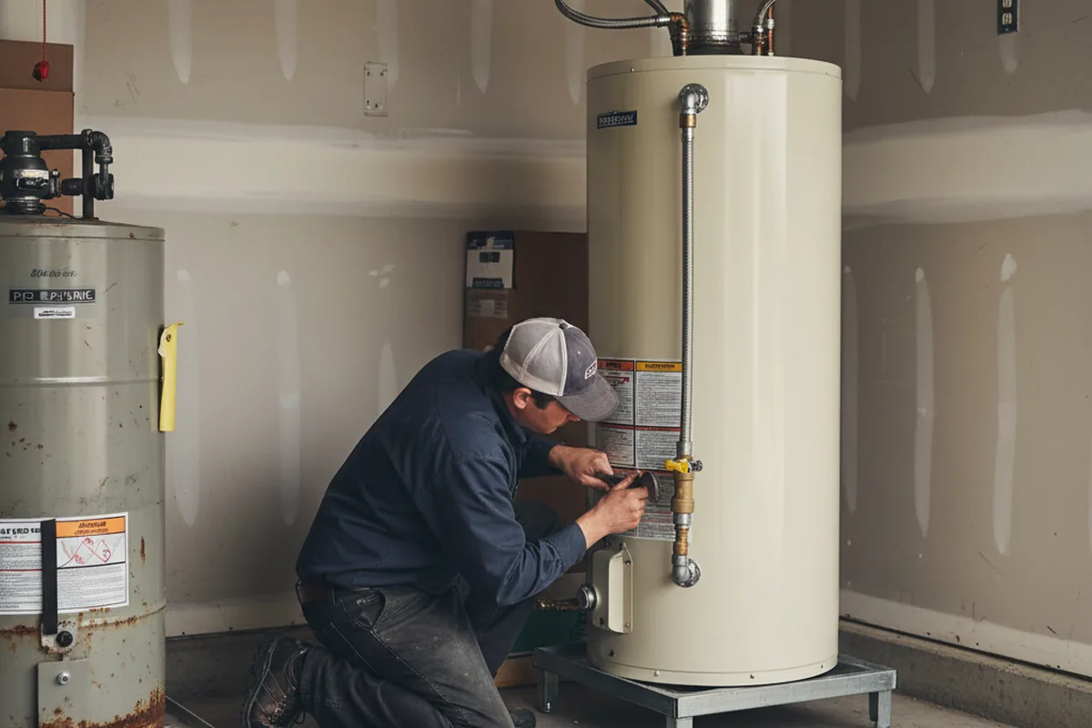 Water heater and shutoff valve replacement in Towanda